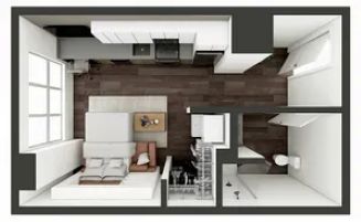 M1 Floor plan layout
