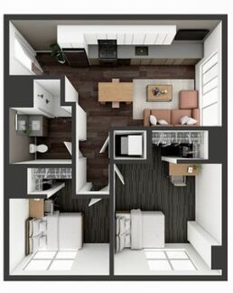 2-bedroom floor plan image