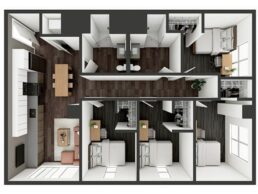 4-bedroom floor plan image